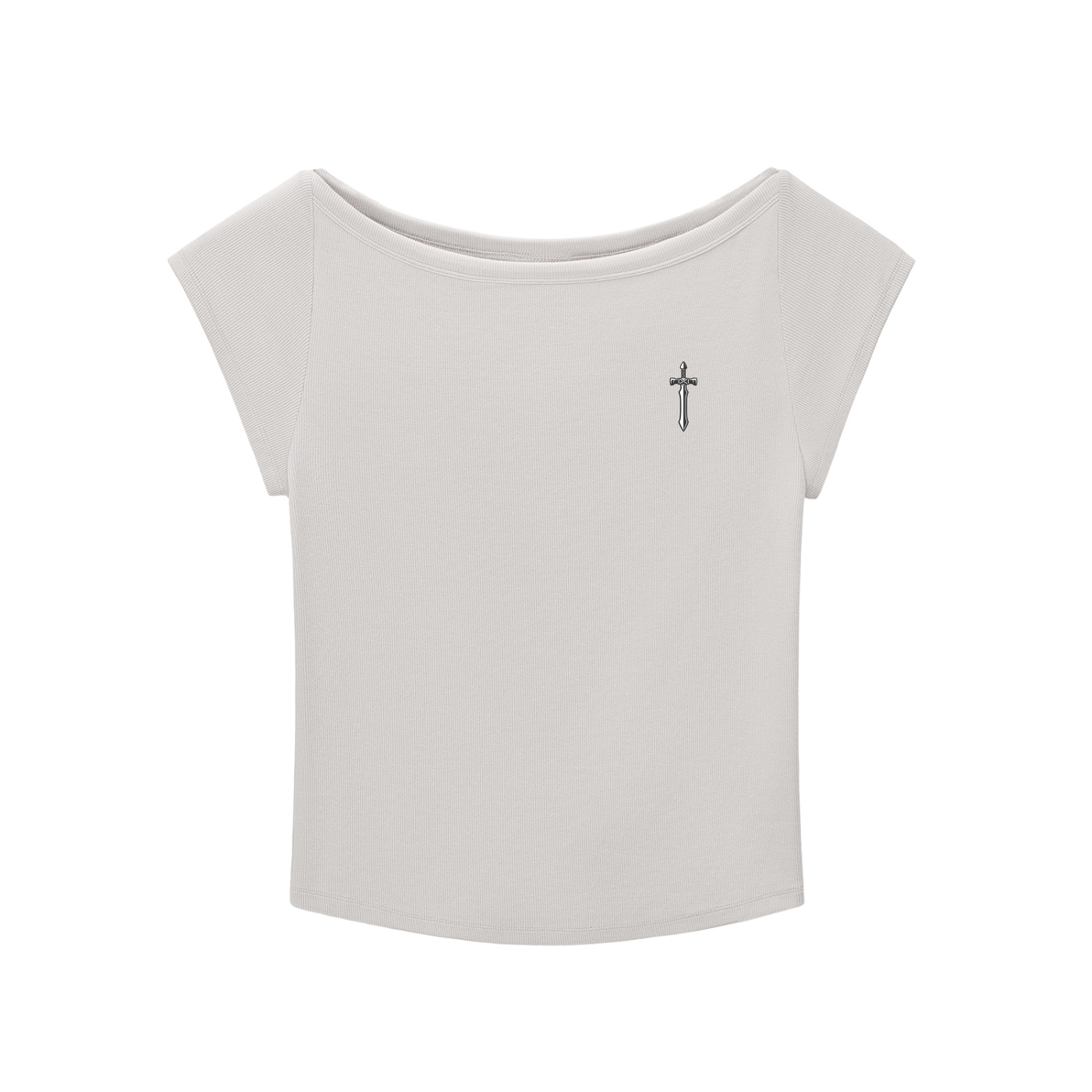 Slim Fit Wide Neck Top