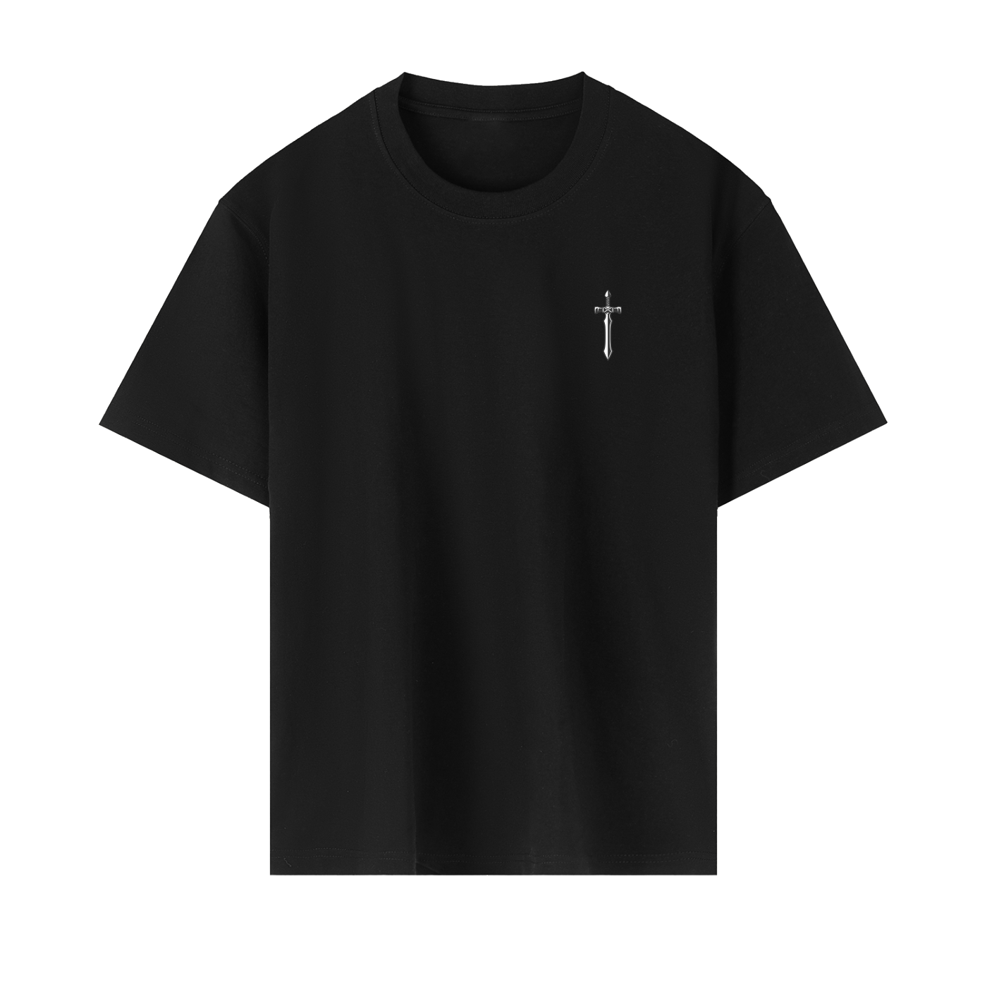 Premium Drop Shoulder Logo Tee