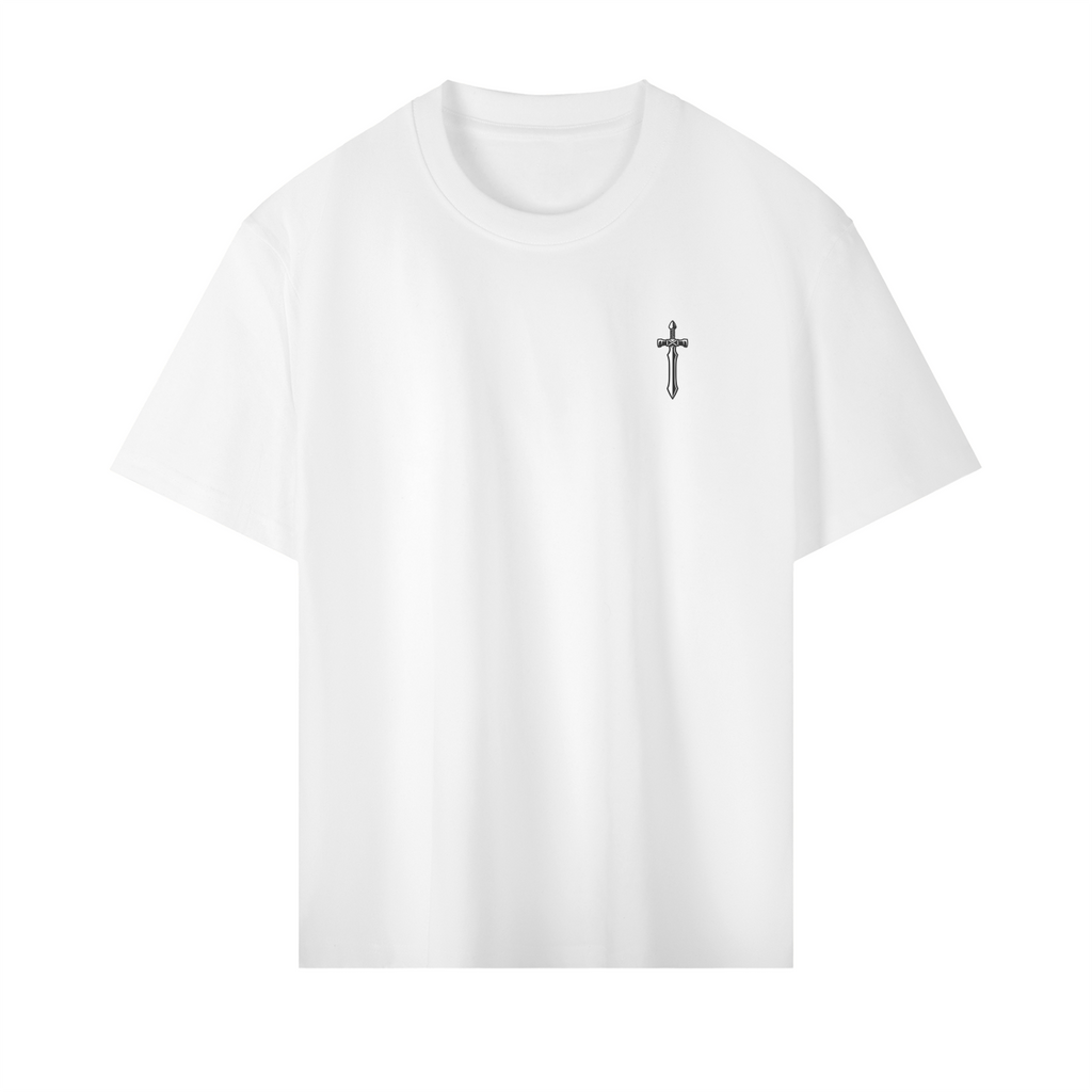 Premium Drop Shoulder Logo Tee