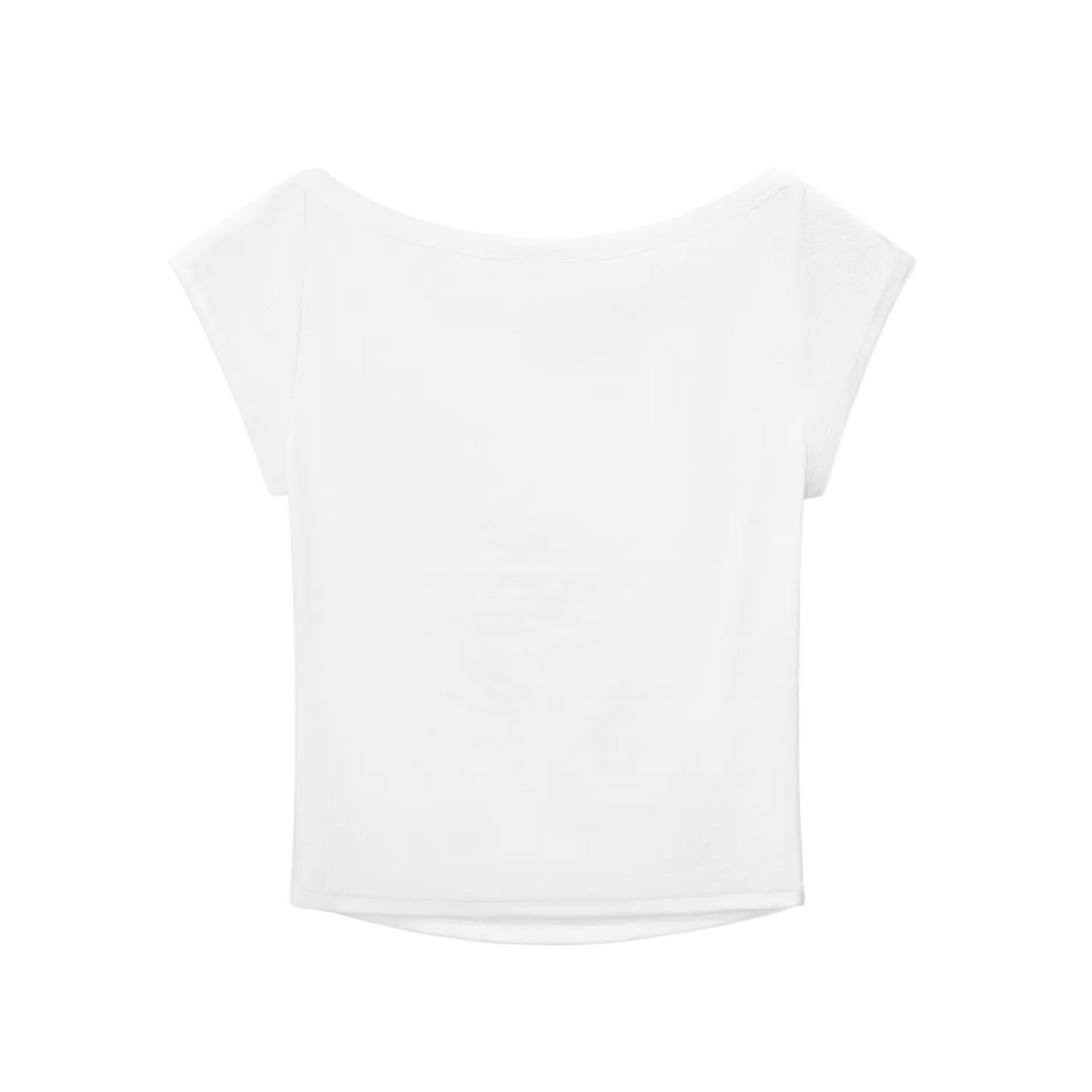 Slim Fit Wide Neck Top