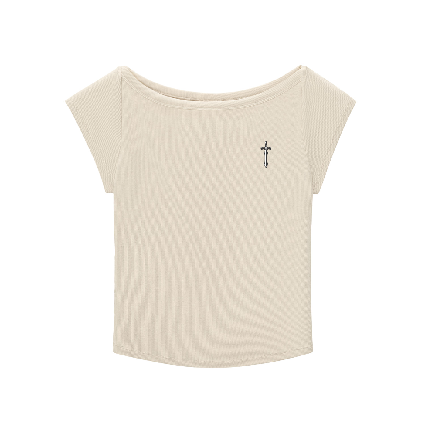 Slim Fit Wide Neck Top