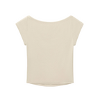 Slim Fit Wide Neck Top