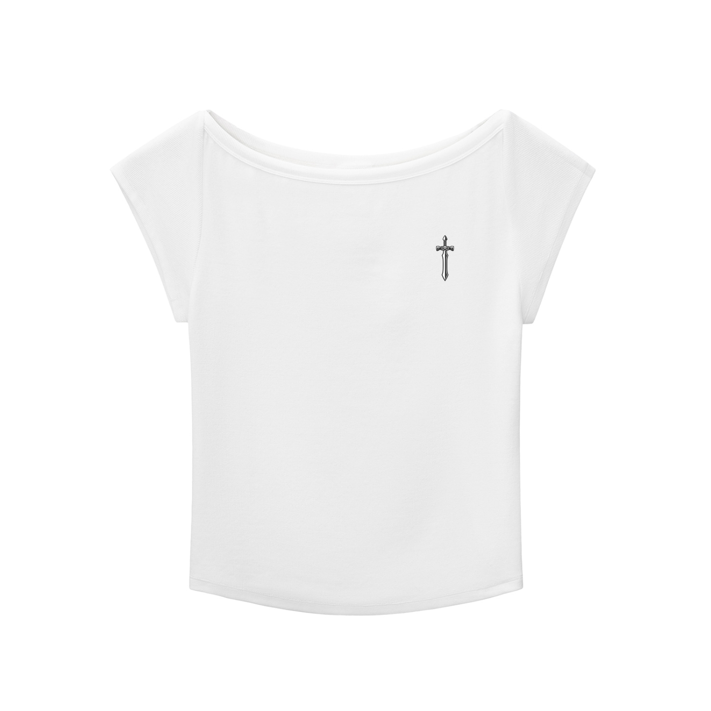 Slim Fit Wide Neck Top