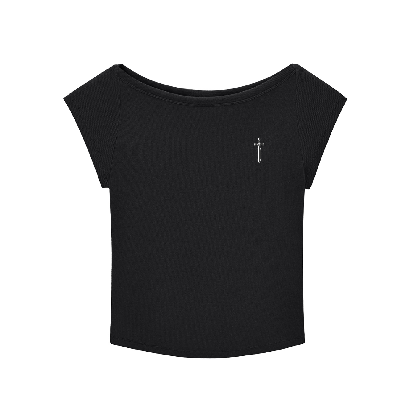 Slim Fit Wide Neck Top