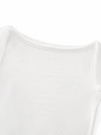 Slim Fit Wide Neck Top
